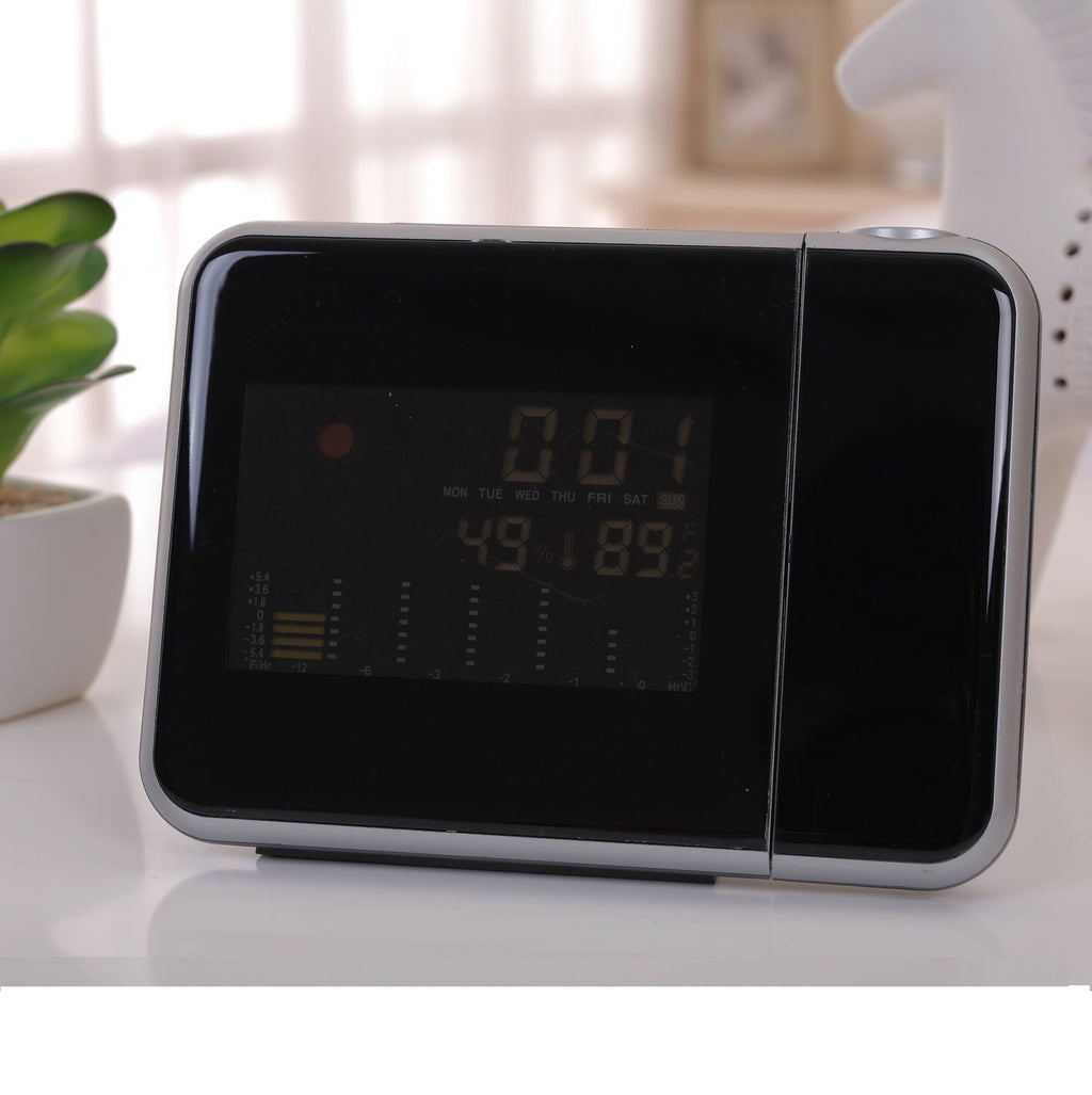 Modern LED Desk Clock with USB Charging Port