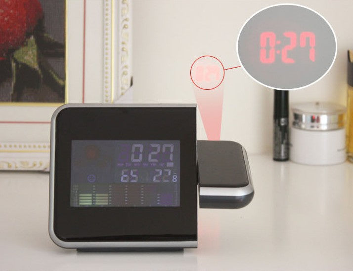 Modern LED Desk Clock with USB Charging Port