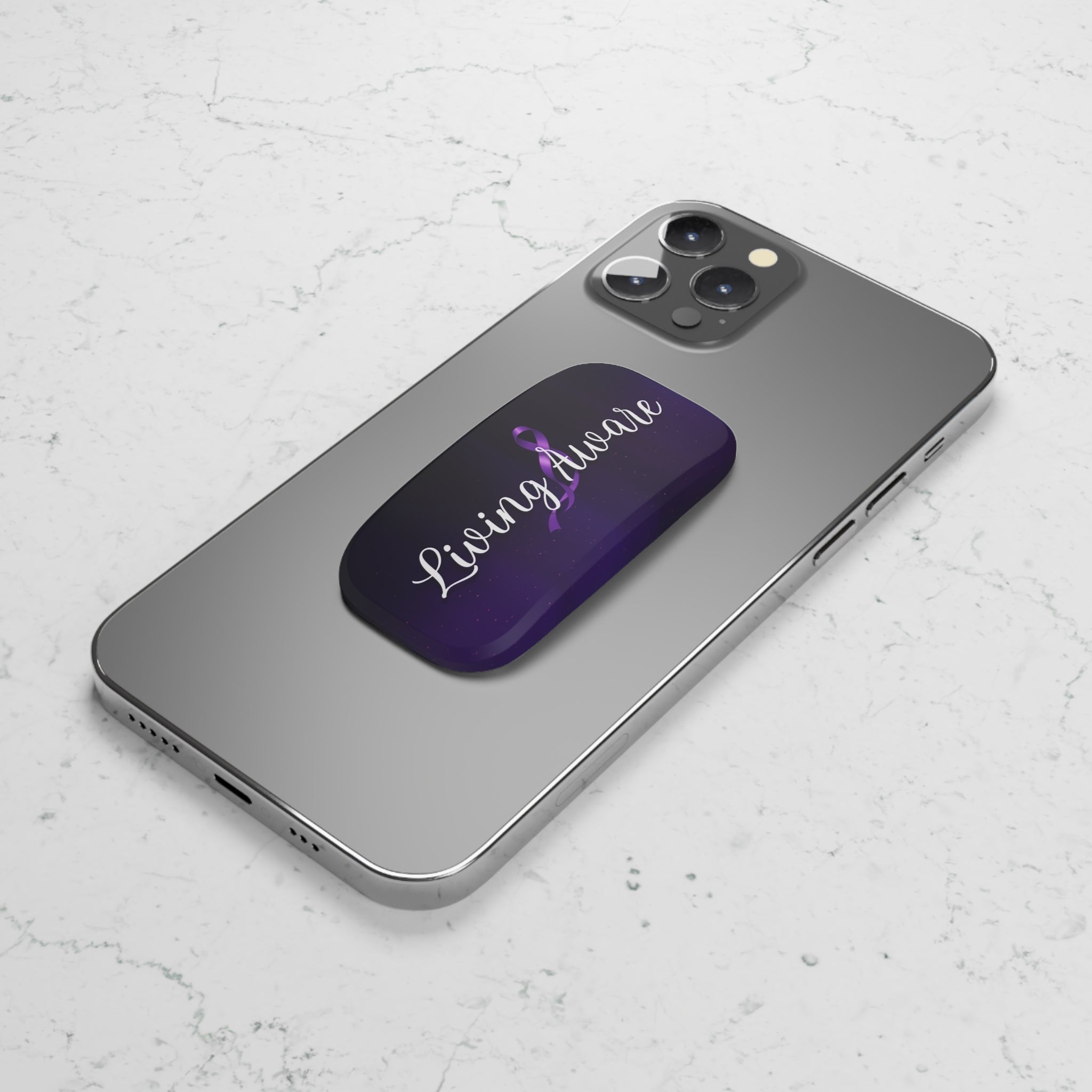 Living Aware Phone Grip & Kickstand — Epilepsy Awareness