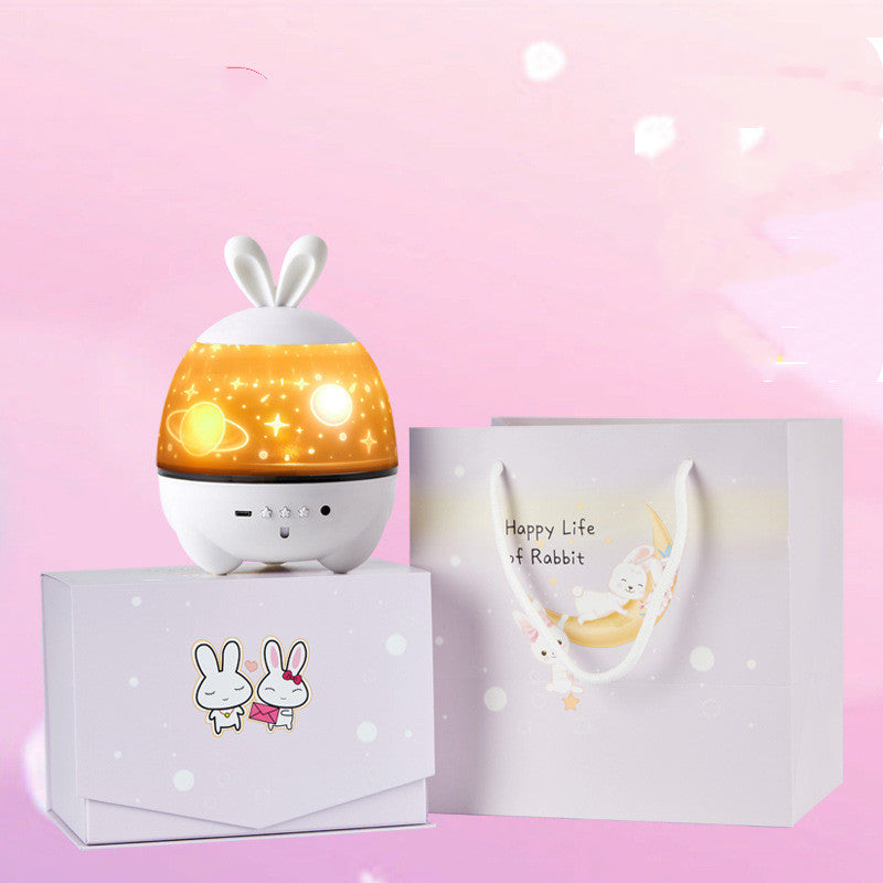 Lucky Rabbit Starlight Projector with Bluetooth Speaker & Music Box