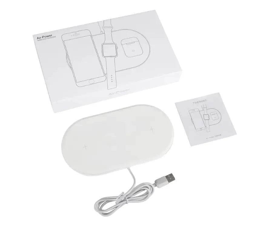 3-in-1 Wireless Charging Station — Phone, Earbuds & Smartwatch