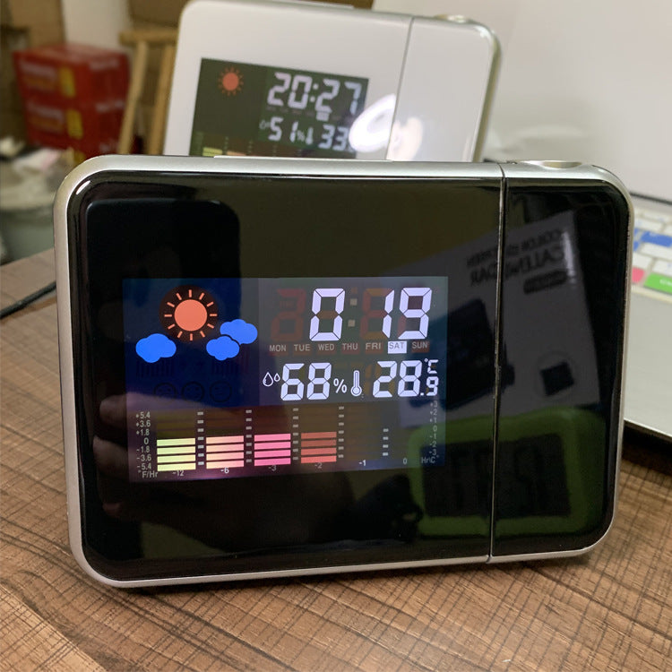Modern LED Desk Clock with USB Charging Port