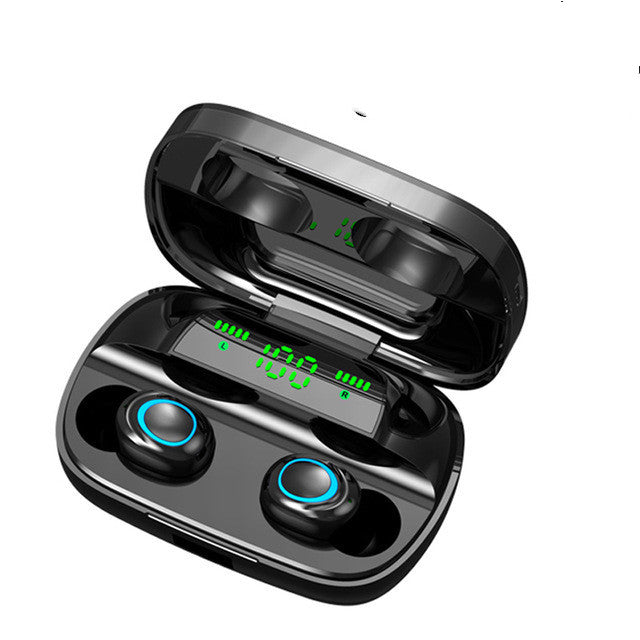 TWS Wireless Earbuds — IPX7 Waterproof, 90Hr Battery, LED Display, Noise Cancelling