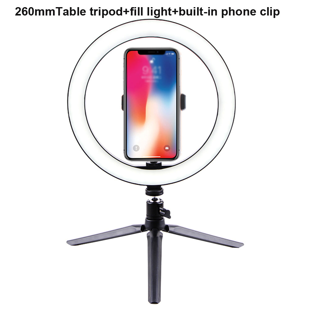 LED Ring Light with Tripod & Bluetooth Remote — 20cm or 26cm