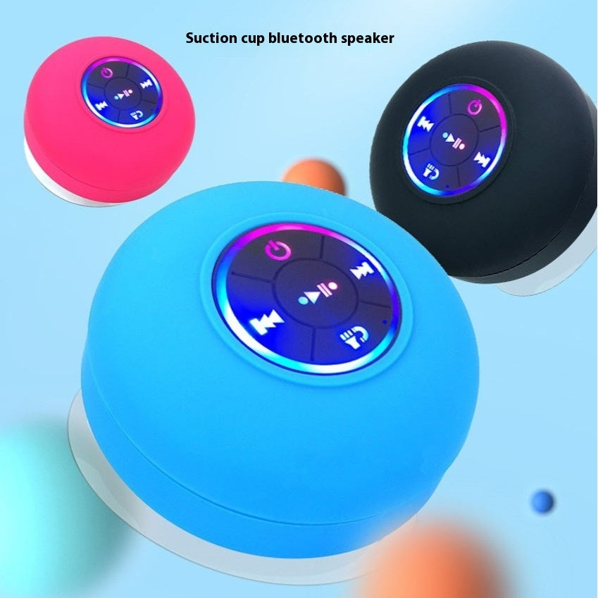 Waterproof Bluetooth Speaker with LED Light — 6 Colors, Portable
