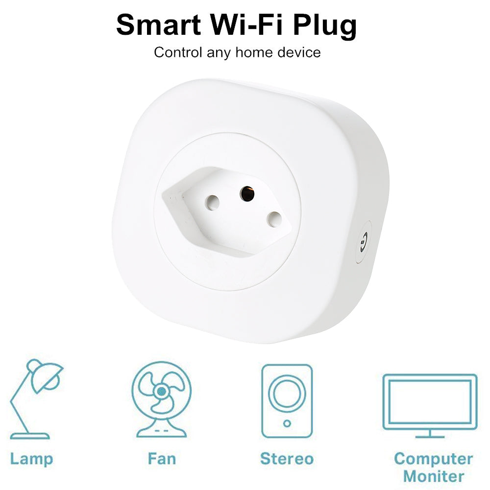 Smart WiFi Plug with Voice Control — 16A, Works with Alexa & Google Home
