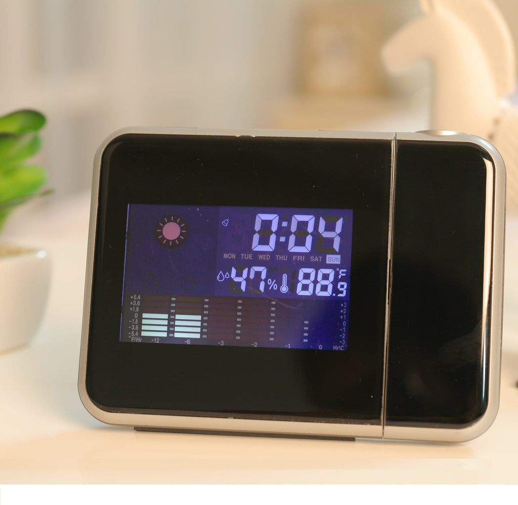 Modern LED Desk Clock with USB Charging Port