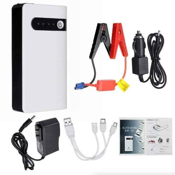 Car Jump Starter & Power Bank — 20,000mAh with LED Flashlight