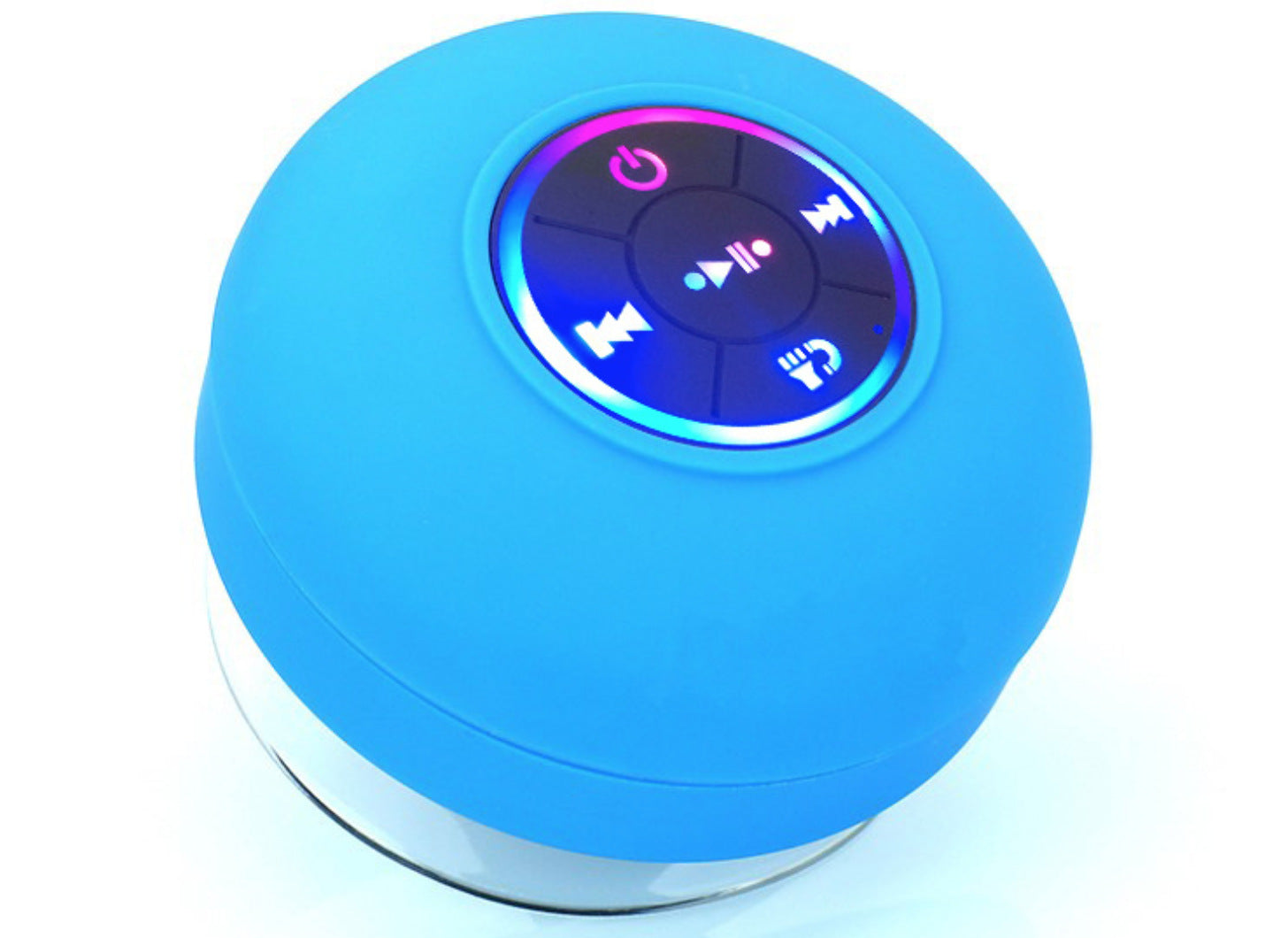 Waterproof Bluetooth Speaker with LED Light — 6 Colors, Portable