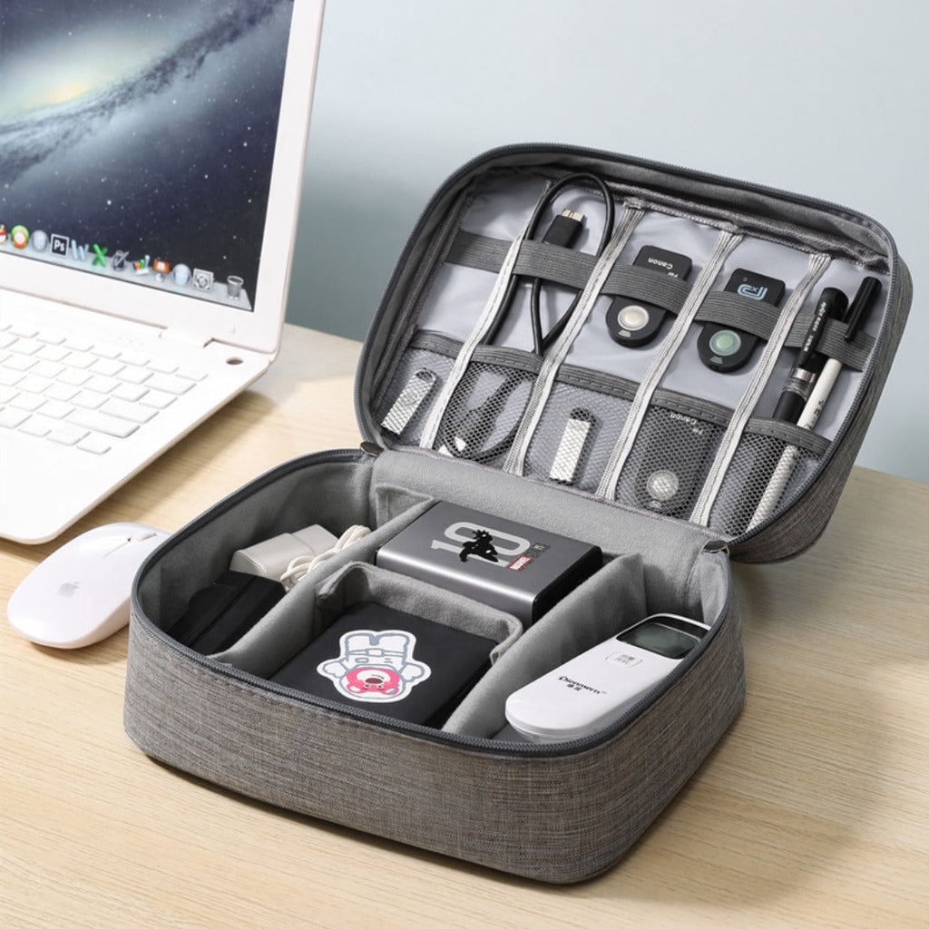 Waterproof Digital Storage Bag — Large Capacity Cable & Gear Organizer