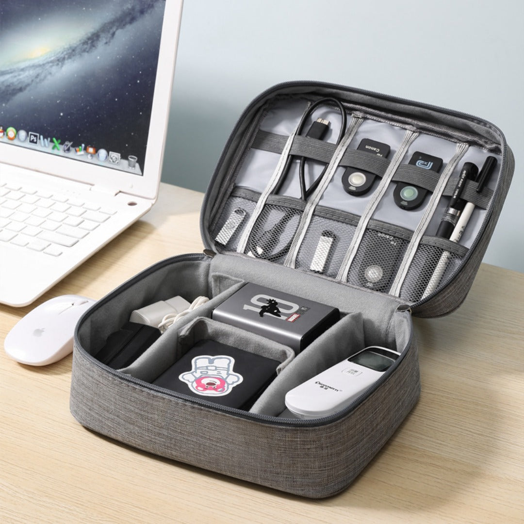 Waterproof Digital Storage Bag — Large Capacity Cable & Gear Organizer