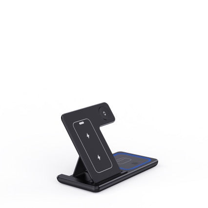 3-in-1 Foldable Wireless Charging Station — 15W Fast Charge for iPhone, Watch & AirPods