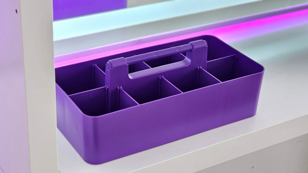 Enjoy Organizer 10-Pack Large Plastic Storage Portable Caddy with Handles, Made in USA