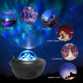 LED Cloud Projector Night Light with Bluetooth Speaker — Ocean Wave & Starry Sky