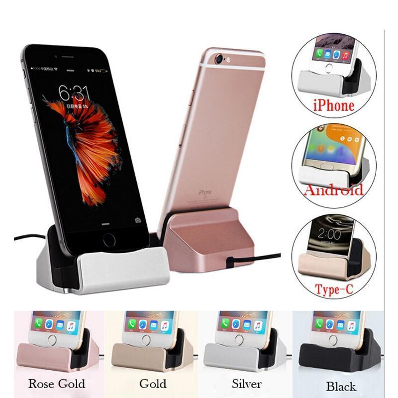 USB-C Charging Dock & Phone Stand — Desktop Cradle for Android