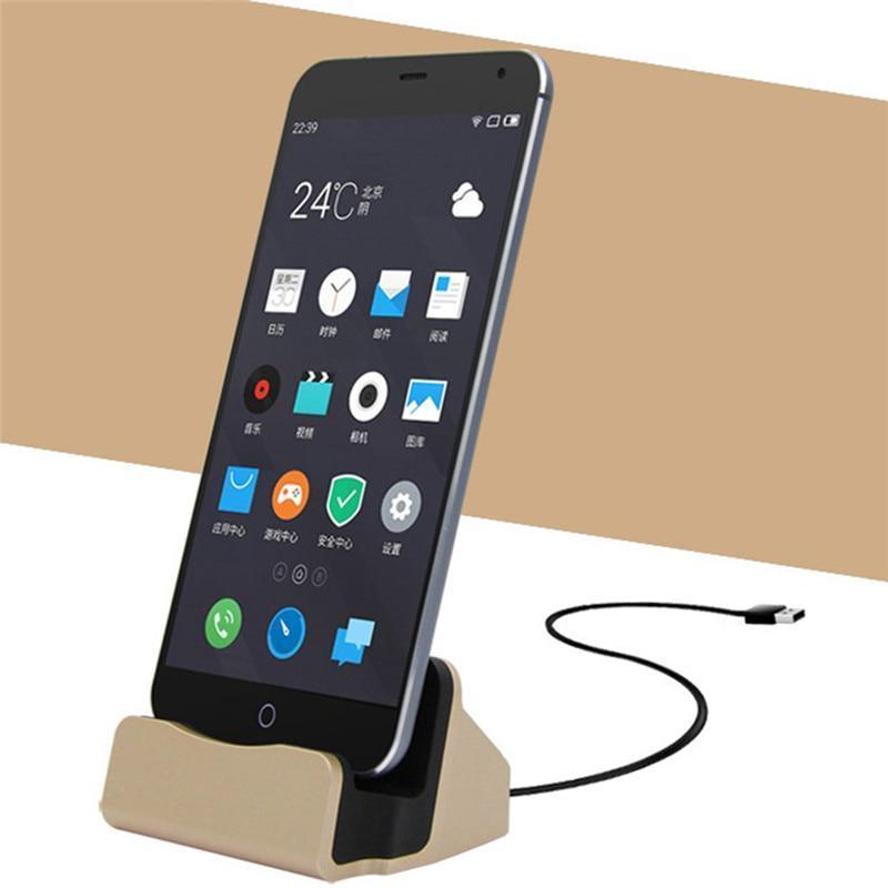 USB-C Charging Dock & Phone Stand — Desktop Cradle for Android