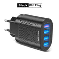 48W 4-Port Fast Wall Charger — Quick Charge 3.0 with Smart IC