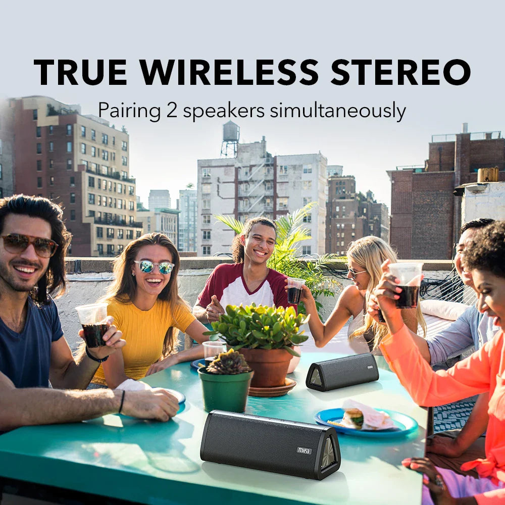 A10+ Portable Bluetooth Speaker — 20W, IPX7 Waterproof, Graffiti Art Design