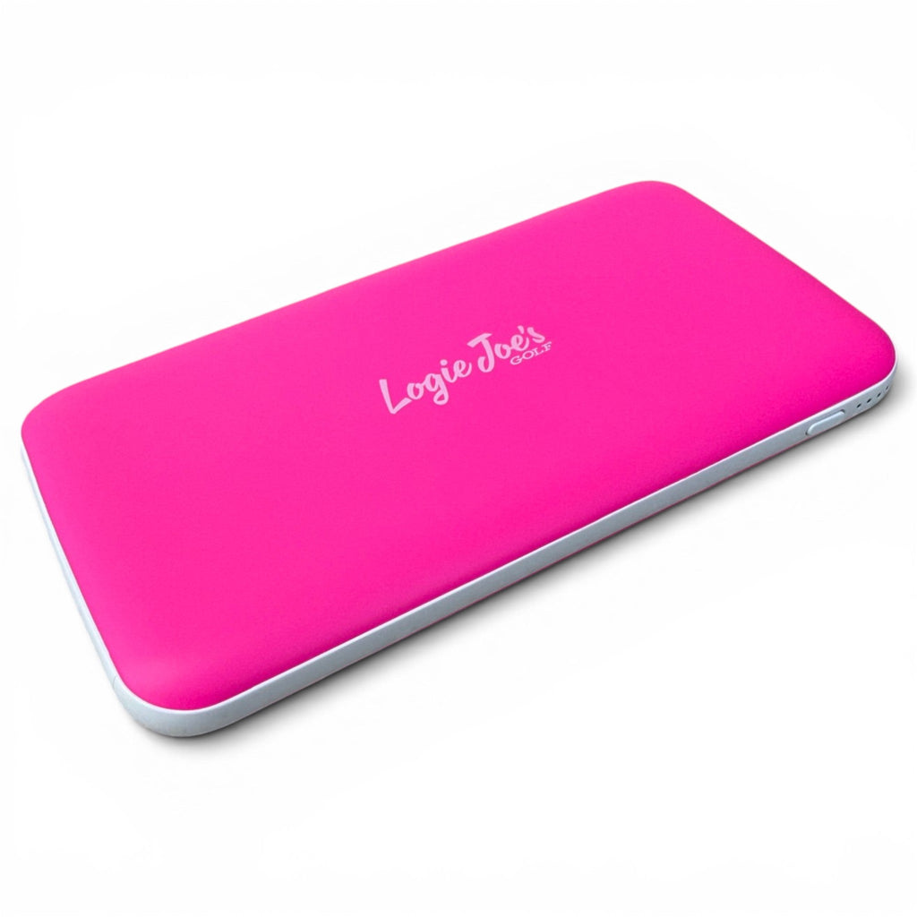 10,000mAh Slim Power Bank — Fast Charge USB-C, Neon Pink