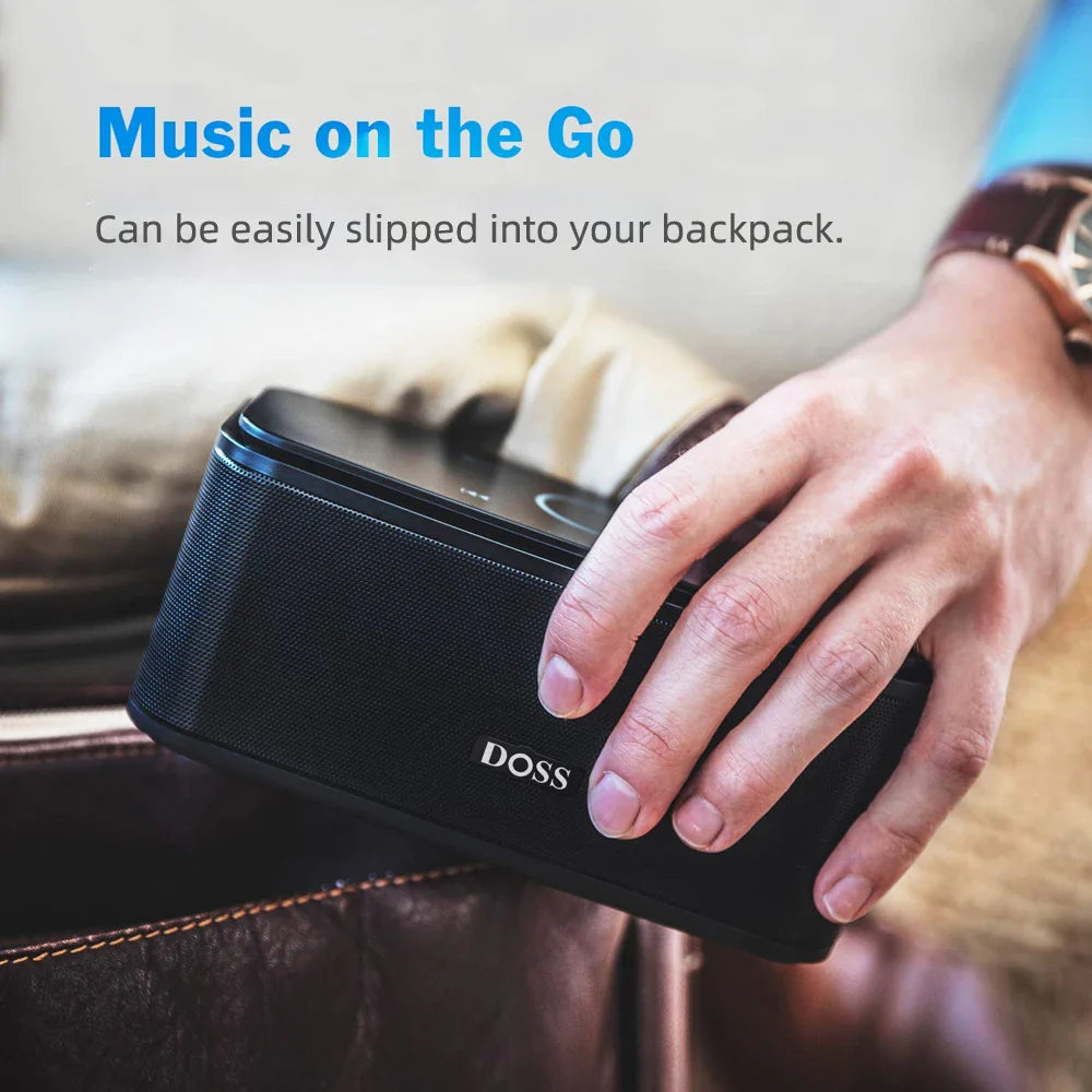 DOSS SoundBox Bluetooth Speaker — 12W, Touch Control, IPX5, 20Hr Battery