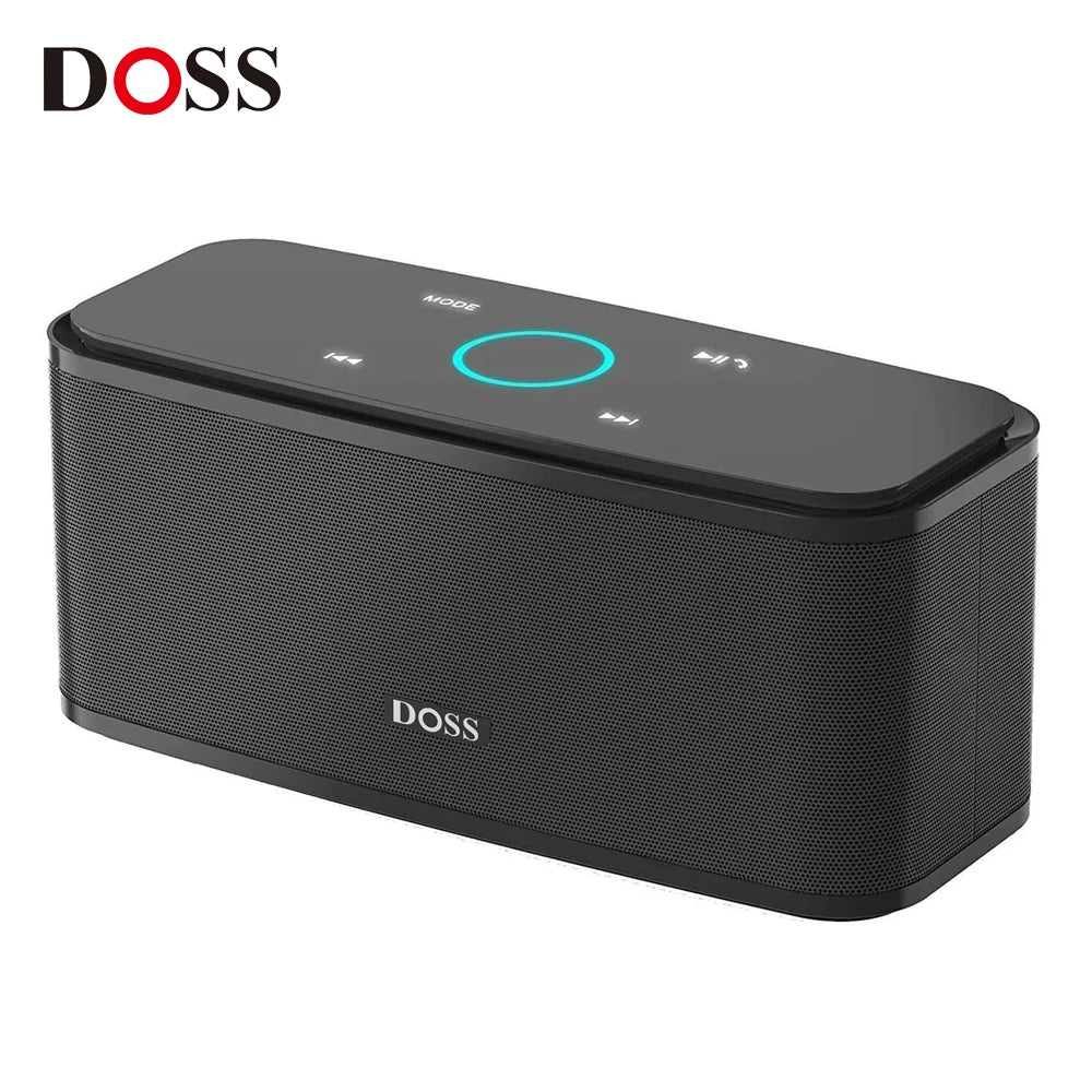 DOSS SoundBox Bluetooth Speaker — 12W, Touch Control, IPX5, 20Hr Battery