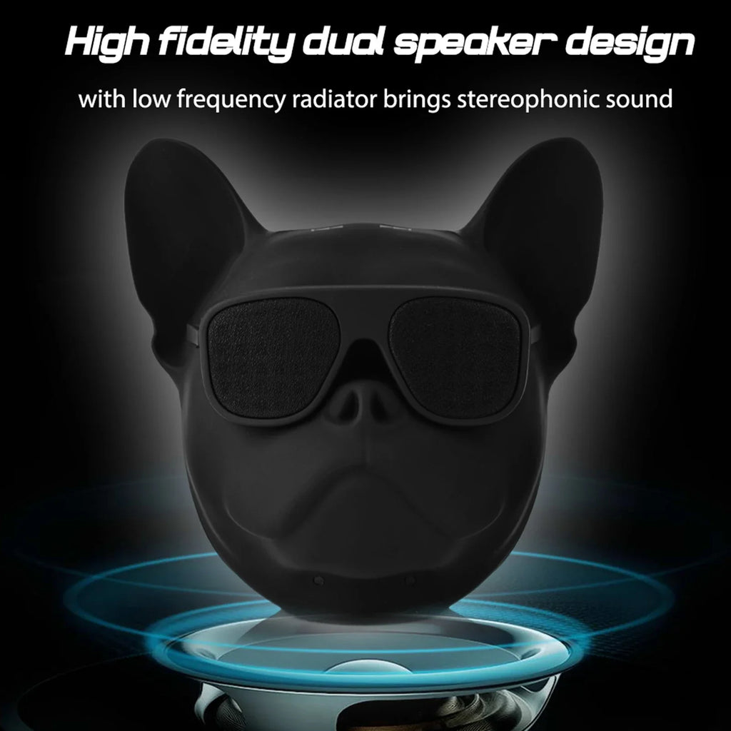 Dog-Shaped Portable Bluetooth Speaker — 10W Stereo with FM Radio
