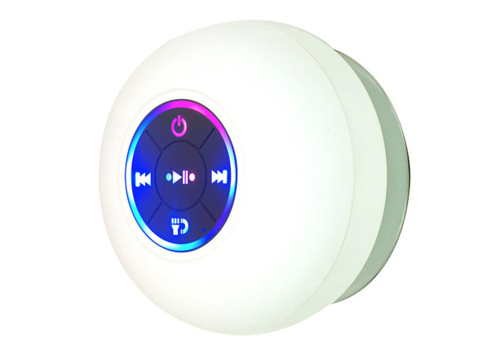 Waterproof Bluetooth Speaker with LED Light — 6 Colors, Portable