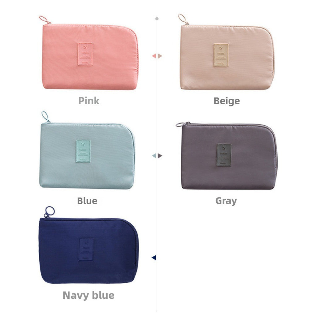 Travel Cable Organizer Pouch | Waterproof Double-Layer Electronics Carry Case for Cords, Chargers & Earphones