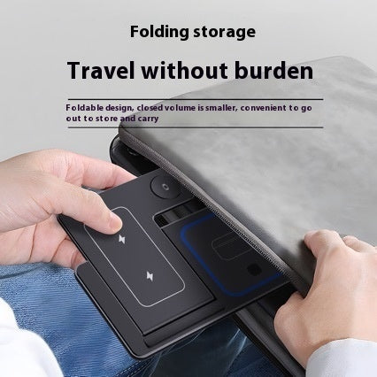 3-in-1 Foldable Wireless Charging Station — 15W Fast Charge for iPhone, Watch & AirPods
