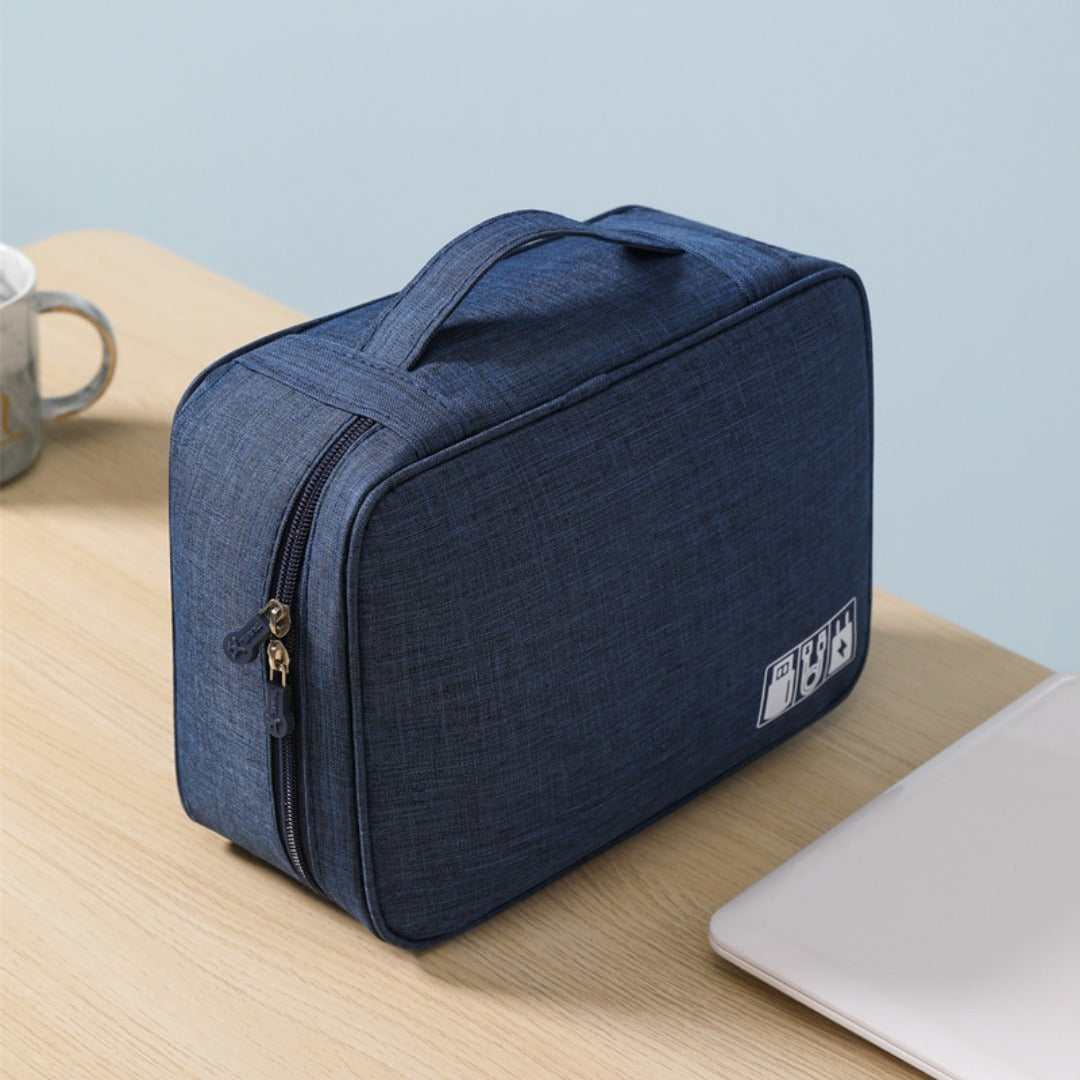 Waterproof Digital Storage Bag — Large Capacity Cable & Gear Organizer