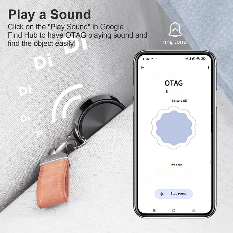 Bluetooth Tracker Tags for Android — 2-Pack, Google Find Hub Compatible