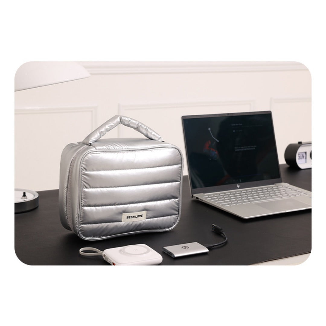Travel Cable Organizer Pouch — Large Capacity Tech & Accessories Bag