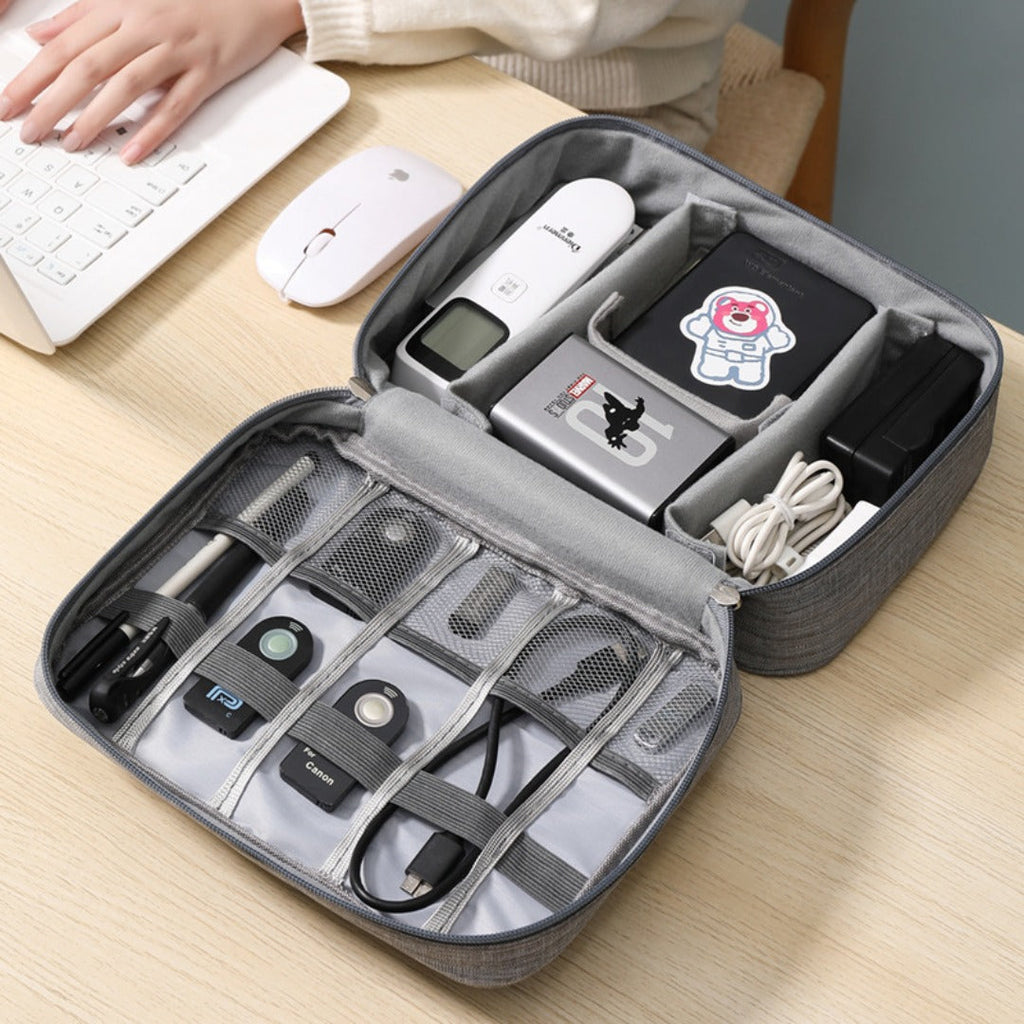 Waterproof Digital Storage Bag — Large Capacity Cable & Gear Organizer