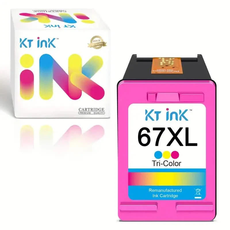 HP 67XL High-Yield Ink Cartridges — Compatible with DeskJet 2732, 2755 & Envy 6055, 6075