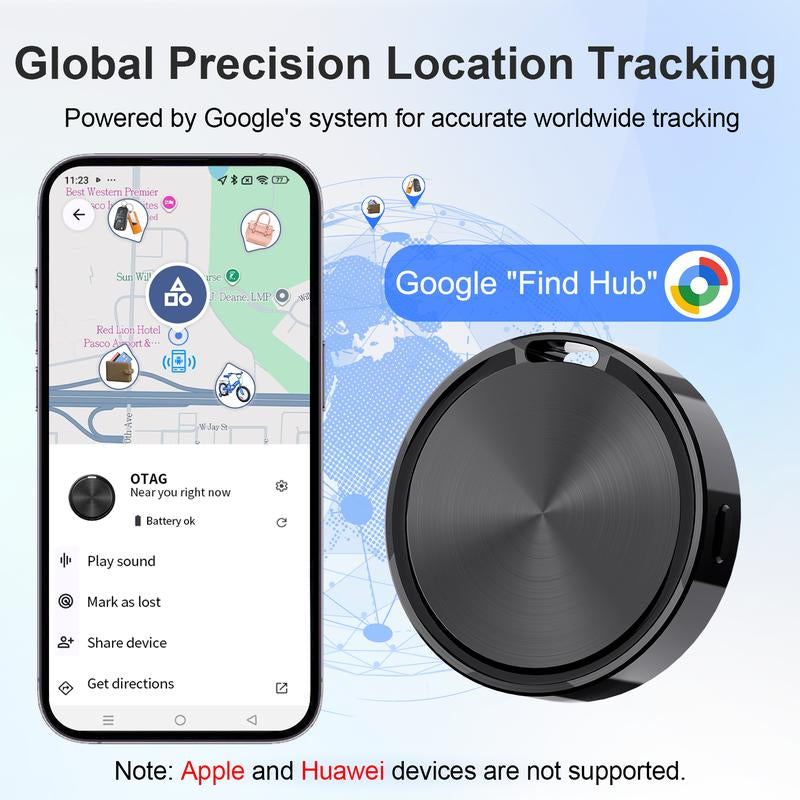 Bluetooth Tracker Tags for Android — 2-Pack, Google Find Hub Compatible