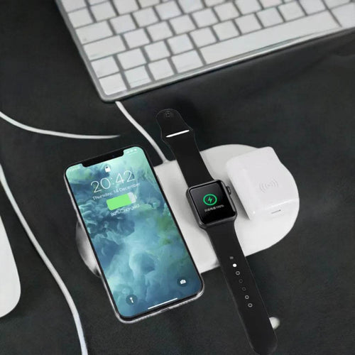 3-in-1 Wireless Charging Station — Phone, Earbuds & Smartwatch