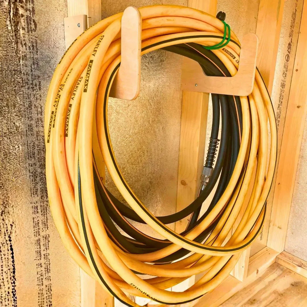 Wall-Mount Hose & Cord Organizer Hook | CNC Birch Plywood, Made in the USA