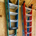 HangThis Up Step Ladder Organizer Rack | Stud-Mount Wall Storage for 2 Ladders