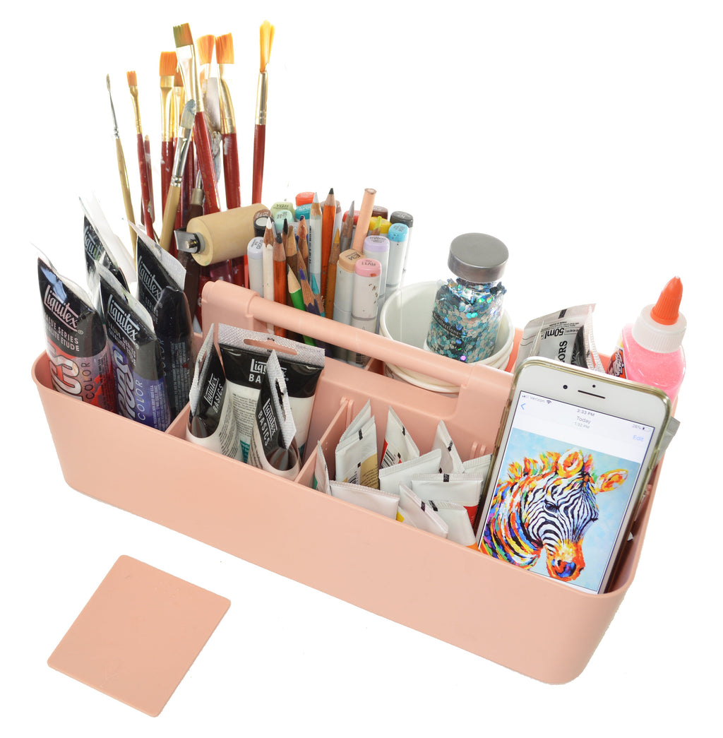 Enjoy Organizer 10-Pack Large Plastic Storage Portable Caddy with Handles, Made in USA