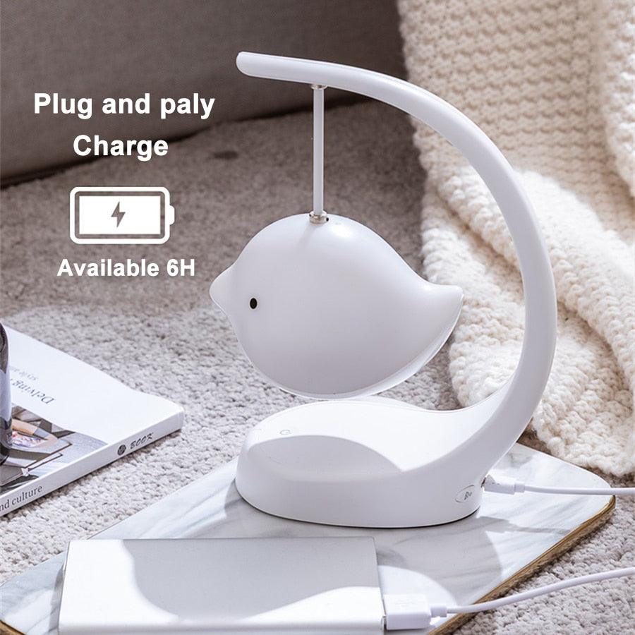 Bluetooth LED Night Light Speaker — Touch Control, 11Hr Battery, USB Rechargeable