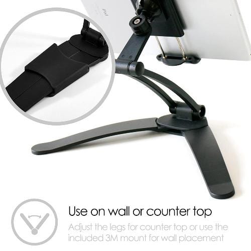 Gooseneck Phone & Tablet Stand — 360° Rotation, Wall Mount or Desk