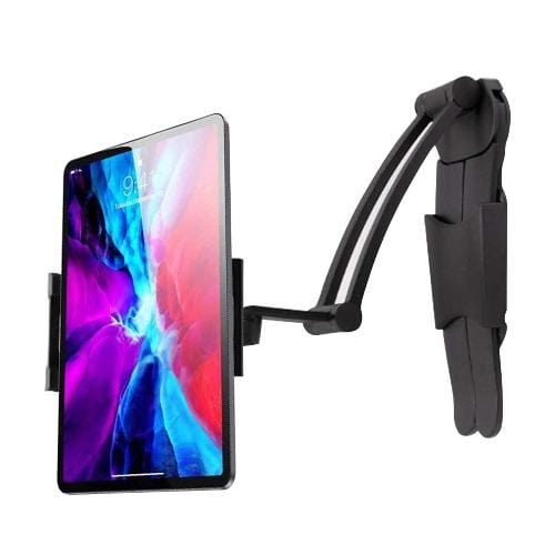 Gooseneck Phone & Tablet Stand — 360° Rotation, Wall Mount or Desk