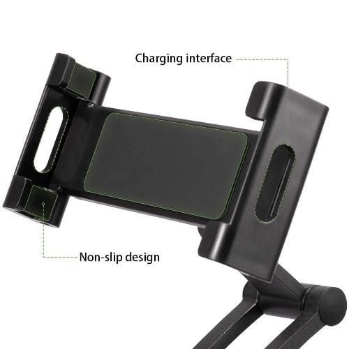 Gooseneck Phone & Tablet Stand — 360° Rotation, Wall Mount or Desk