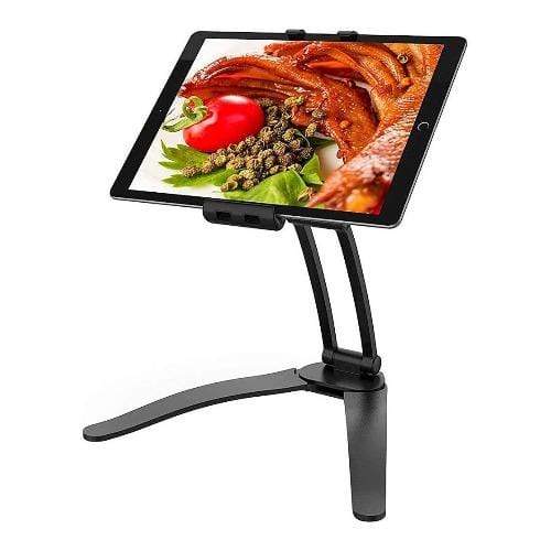Gooseneck Phone & Tablet Stand — 360° Rotation, Wall Mount or Desk