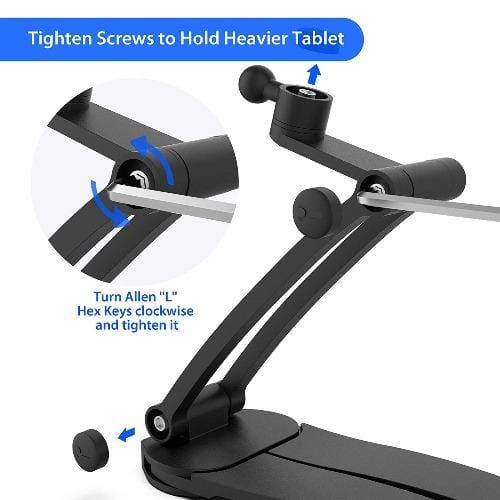 Gooseneck Phone & Tablet Stand — 360° Rotation, Wall Mount or Desk