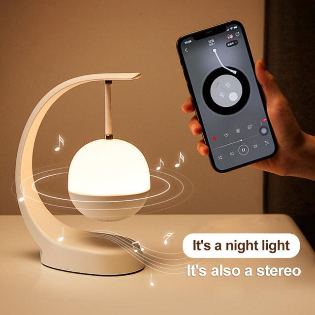 Bluetooth LED Night Light Speaker — Touch Control, 11Hr Battery, USB Rechargeable