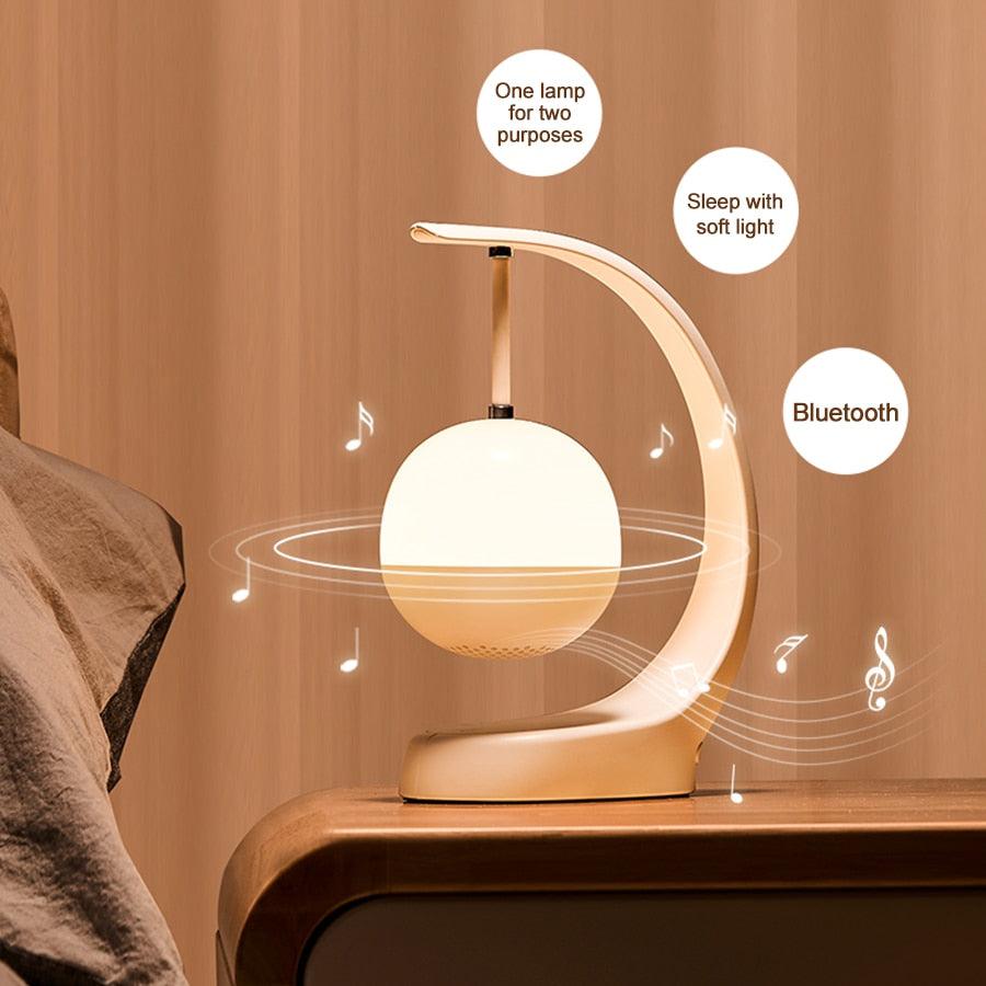 Bluetooth LED Night Light Speaker — Touch Control, 11Hr Battery, USB Rechargeable