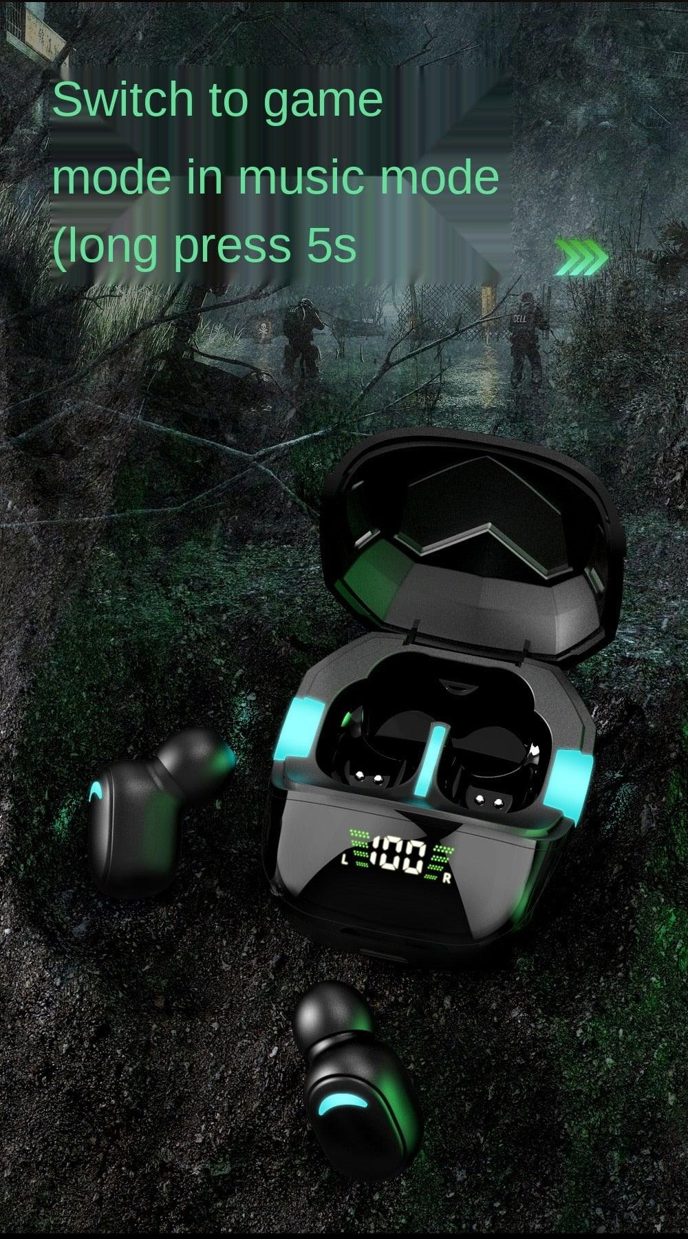 Sports Wireless Earbuds — Bluetooth 5.1, LED Display, Waterproof, Touch Control