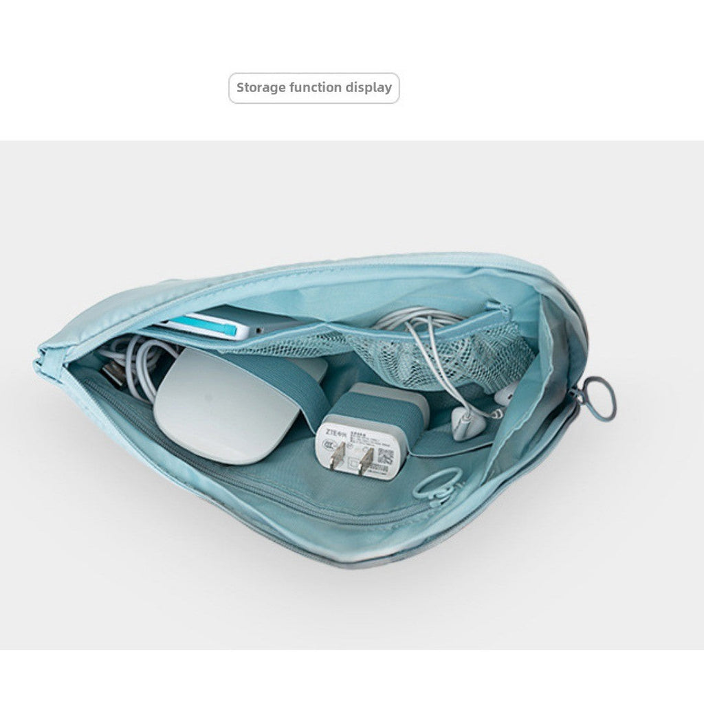 Travel Cable Organizer Pouch | Waterproof Double-Layer Electronics Carry Case for Cords, Chargers & Earphones