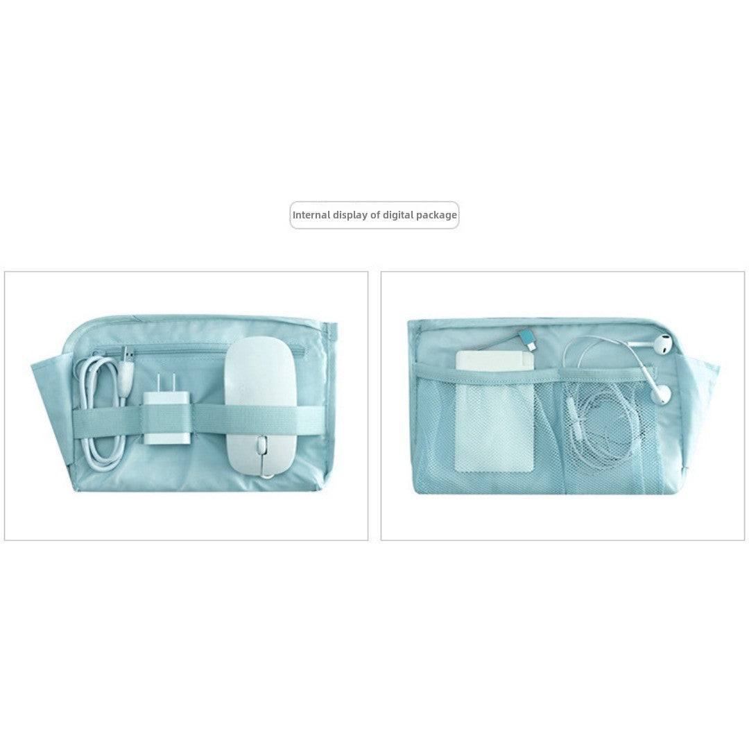 Travel Cable Organizer Pouch | Waterproof Double-Layer Electronics Carry Case for Cords, Chargers & Earphones